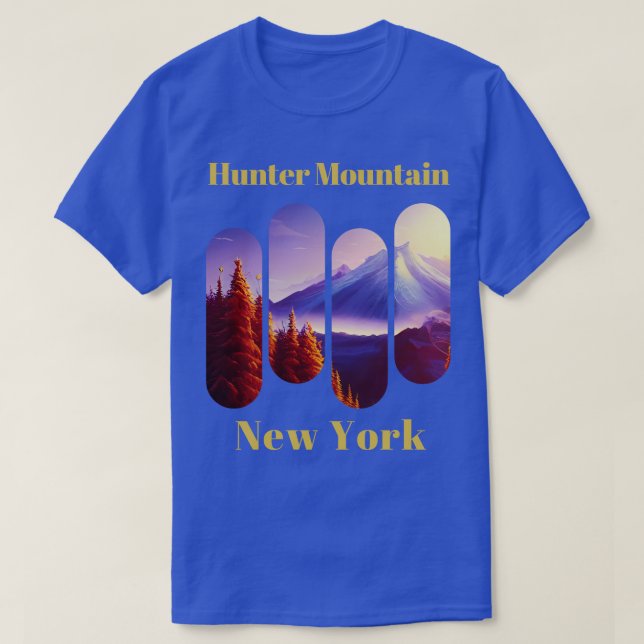 Camiseta Hunter Mountain ski Nova Iorque 3 (Frente do Design)