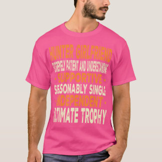 Camiseta Hunter Namorada Funny Deer Hunter Dizendo Piada Hu