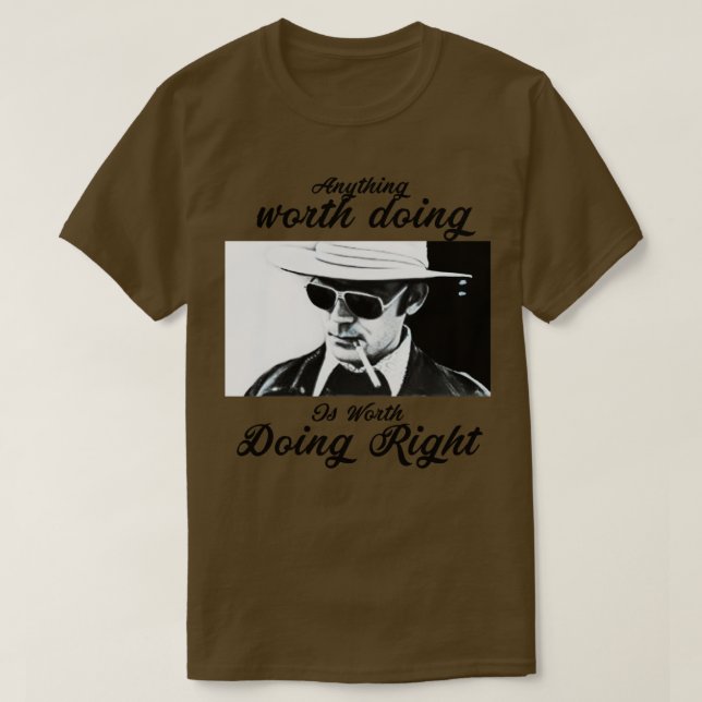 Camiseta Hunter S Thompson (Frente do Design)