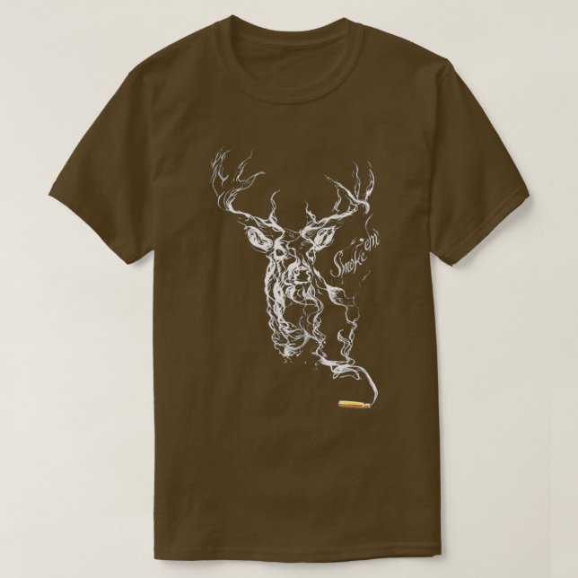 Camiseta Hunting Deer Smoke Bullet Smoke em Hunt Deer Smoke (Frente do Design)