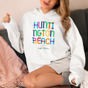 Camiseta Huntington Beach Califórnia Meados do Século, Arte
