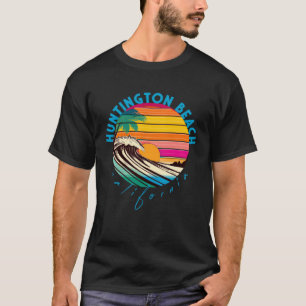 Camiseta Huntington Beach Retro 1980 Style California Beac