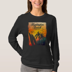 Camiseta Huntington Beach Surf City California Vintage Dist