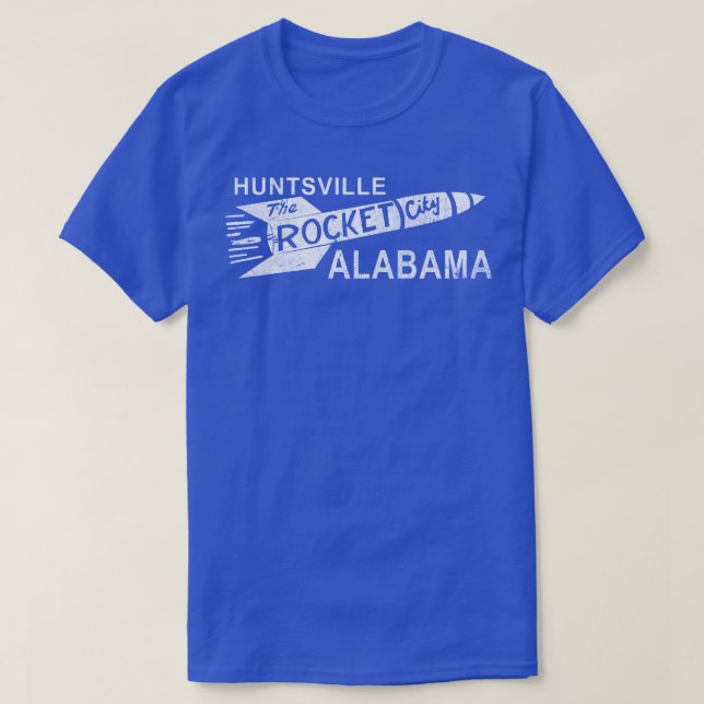 Camiseta Huntsville AL The Rocket City (Frente do Design)