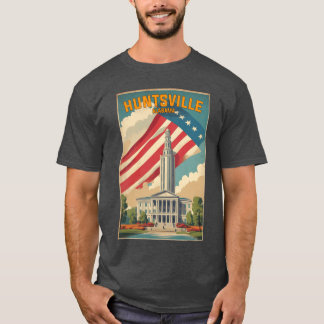 Camiseta Huntsville Alabama EUA Viagens Turismo Vintage Sob