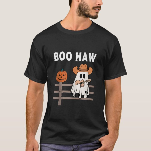 Camiseta Huny Harmony Pumpkin Boo Haw Guitarrista Ghos (Frente)