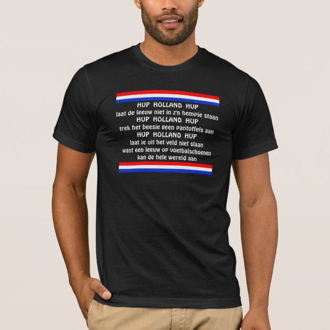 Camiseta Hup Holanda Hup Holanda Fã de Futebol Laranja (Frente)
