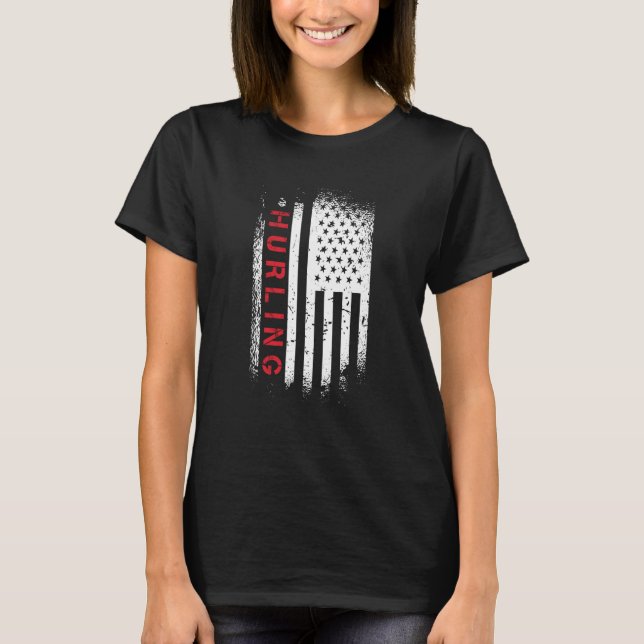 Camiseta Hurling American Flag (Frente)