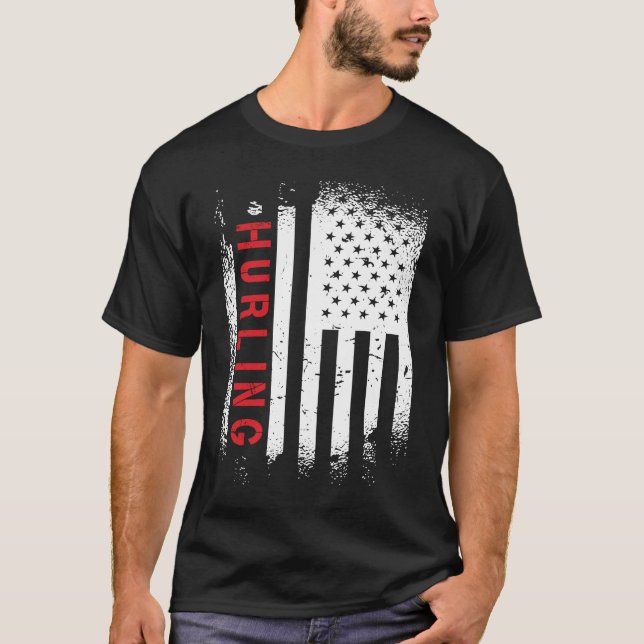 Camiseta Hurling American Flag (Frente)
