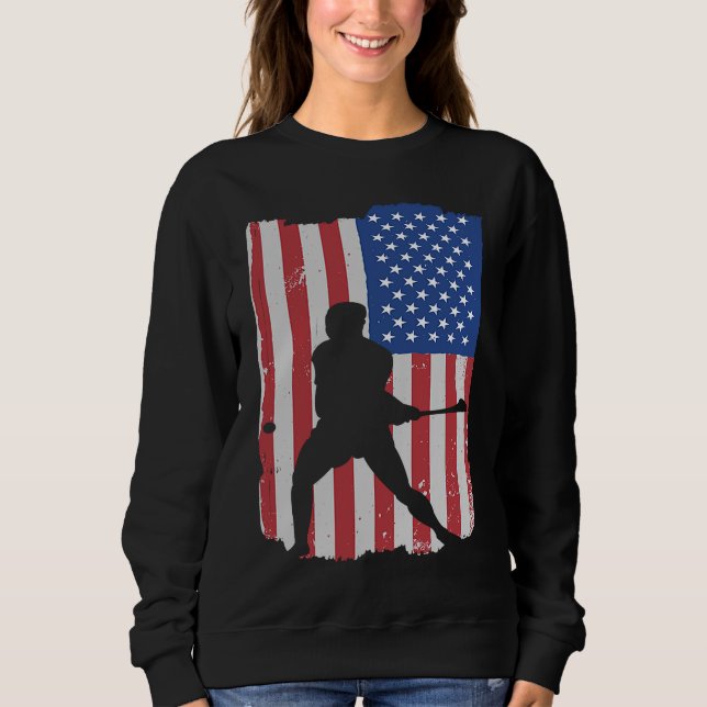 Camiseta Hurling Player American Flag (Frente)