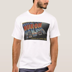 Camiseta Huron, Ohio - Lago Erie - grandes cenas da letra