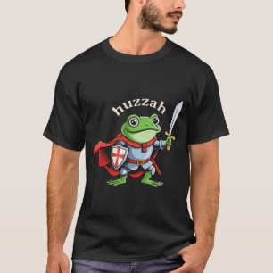 Camiseta Hurra Cavaleiro Sapo Espada Divertida Citação Medi