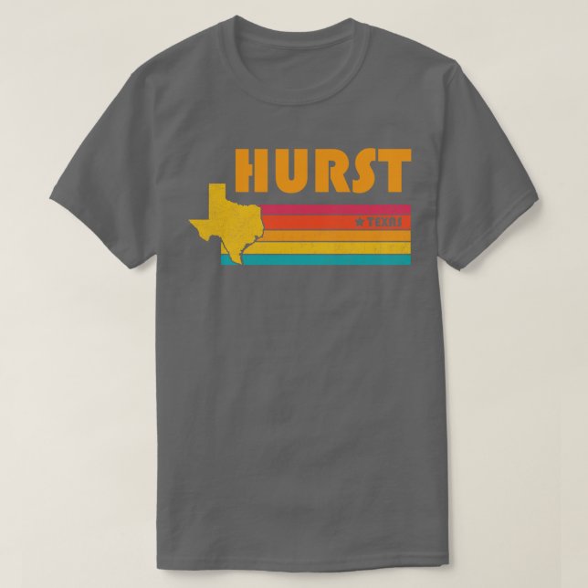 Camiseta Hurst Texas Vintage - Souvenir Enfrentado (Frente do Design)