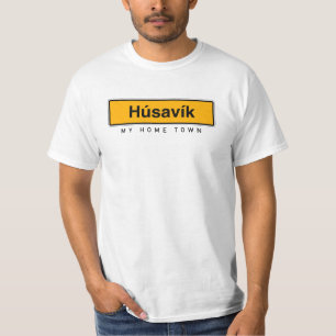 Camiseta Husavik minha cidade natal, a melhor música da Is