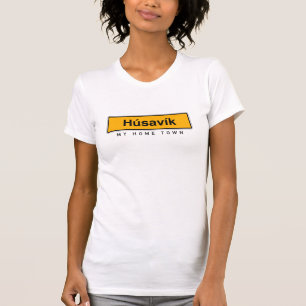 Camiseta Husavik minha cidade natal, a melhor música da Is