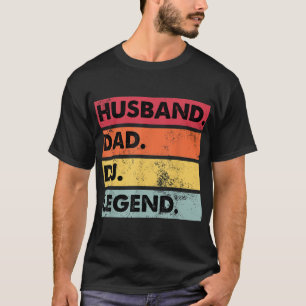 Camiseta Husband Dad DJ Legend Funny DJ Disc Jockey Music P