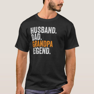 Camiseta Husband Dad Grandpa Legend  Occupation Office