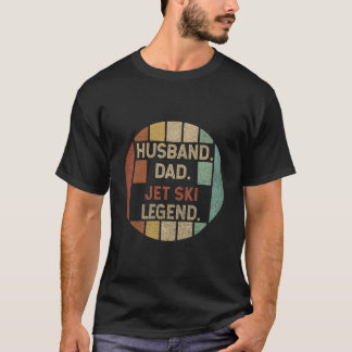 Camiseta Husband Dad Jet Ski Legend Fathers Day