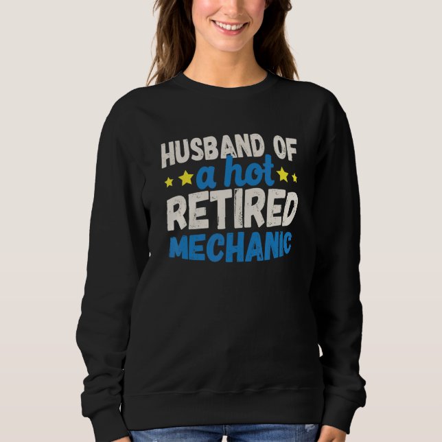 Camiseta Husband of a Hot Retired Mechanic (Frente)