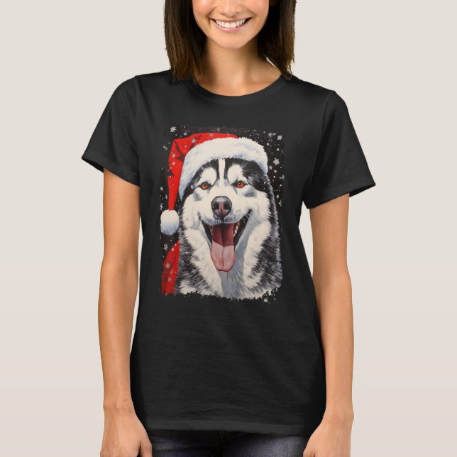 Camiseta Husky de Natal (Frente)