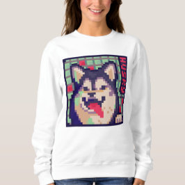Camiseta Husky, dog Pixel Art, pixelart
