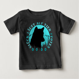 Camiseta Husky - Glück läuft auf vier Pfoten