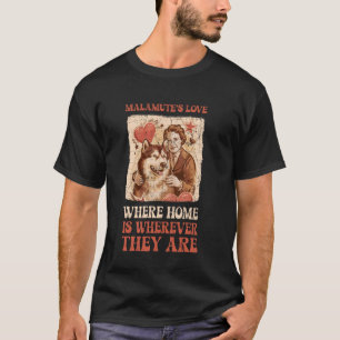 Camiseta Husky Malamute do Alasca engraçado Cachorro de Tre