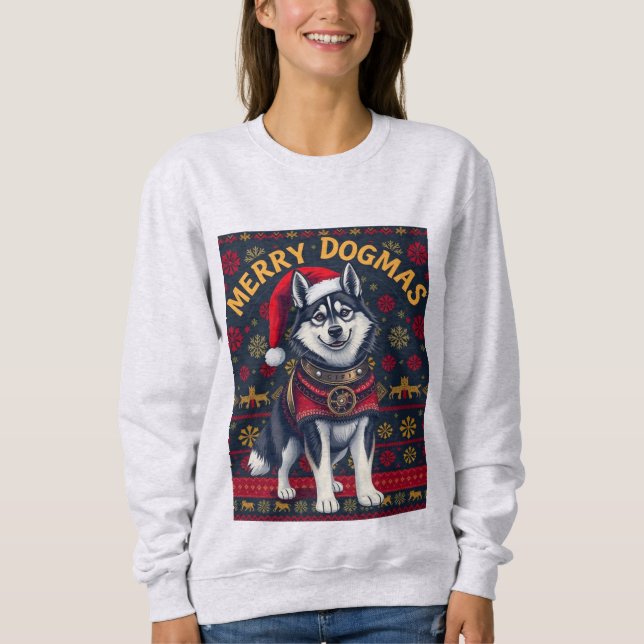 Camiseta Husky Merry Dogmas (Frente)