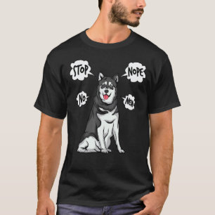 Camiseta Husky Não Alaskan Malamute