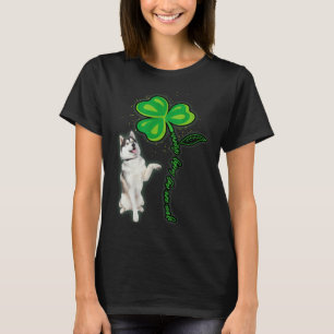 Camiseta Husky Shamrock St Patricks Day Você É Meu Amuleto