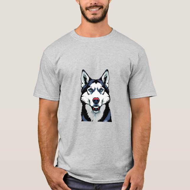 Camiseta Husky Siberiano (Frente)