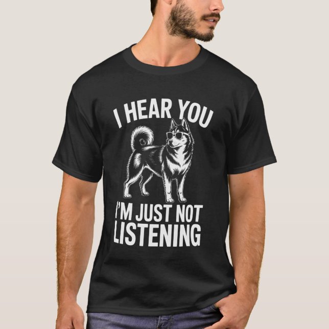 Camiseta Husky Siberiano Engraçado (Frente)