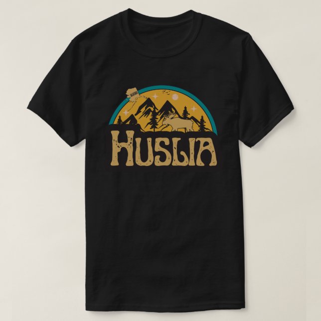 Camiseta Huslia, Alasca (Frente do Design)