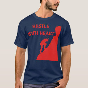 Camiseta Hustle com coração