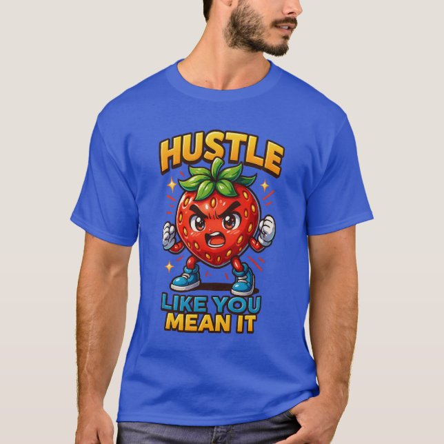 Camiseta Hustle Como Você Quer Dizer Chibi Strawberry Tee (Frente)
