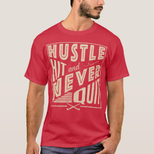 Camiseta Hustle de Hóquei em Campo, Hit e Nunca Sair