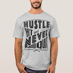 Camiseta Hustle de Hóquei em Campo, Hit e Nunca Sair do Tet