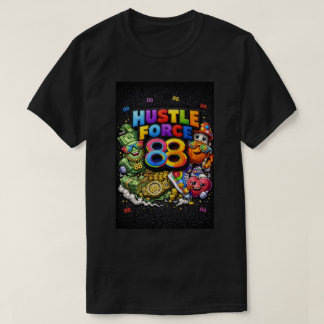Camiseta Hustle Force 88 Black T Shirt