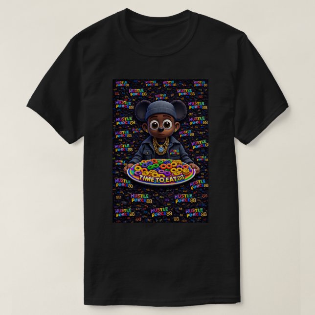 Camiseta Hustle Force 88 Cereal (Frente do Design)