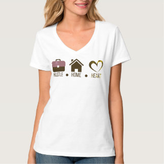 Camiseta Hustle, Home, Heart: Design de Hoodie Motivacional