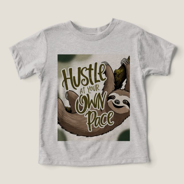 Camiseta Hustle no seu próprio ritmo (Design frontal)