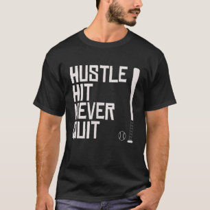 Camiseta Hustle nunca parou de praticar beisebol