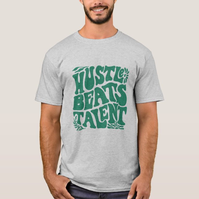 Camiseta Hustle Over Talent (Frente)