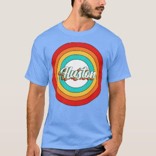 Camiseta Huston Name Shirt Vintage Circle Huston