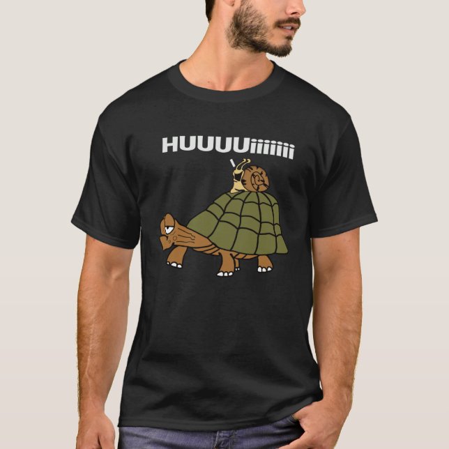 Camiseta Huuuuuiiii combination turtle snail (Frente)