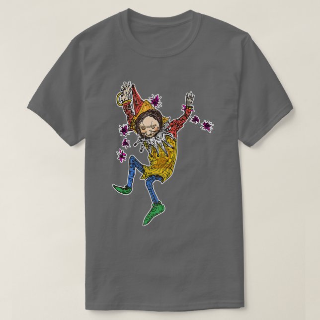 Camiseta Huzzah Fairy for Goth & Gamers Love and Fun Graphi (Frente do Design)