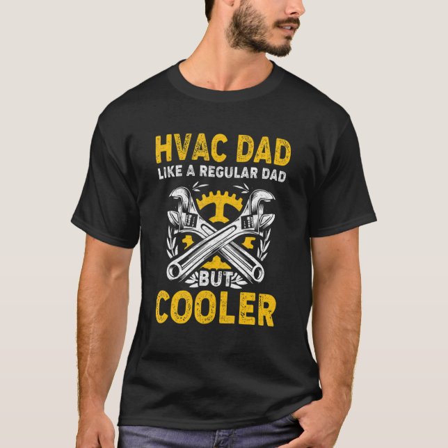 Camiseta HVAC Dad Like A Regular Dad But Cooler Funny Dad M (Frente)