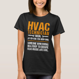 Camiseta HVAC Noun Technician Roupa Men HVAC Tech Accesso