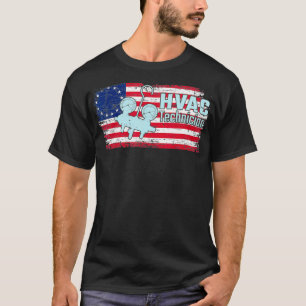 Camiseta Hvac Tech Gift Betsy Ross USA Flag Patriotic