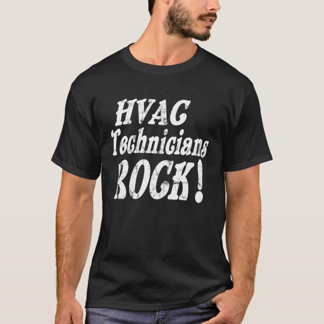 Camiseta HVAC Technicans Rock (Frente)